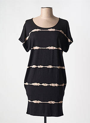 Rochie scurtă mâneci scurte mâneci scurte negru YEST femeie