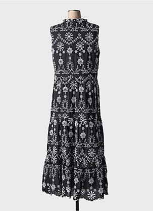 Rochie lungă croială evazată fără mâneci negru YEST femeie