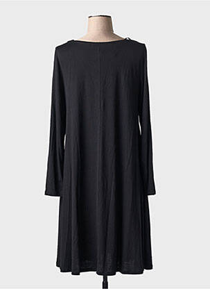 Rochie midi croială fluidă mâneci lungi negru AN II VITO femeie
