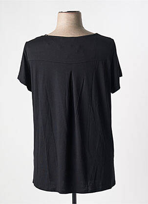 Tricou croială dreaptă mâneci scurte negru AN II VITO femeie