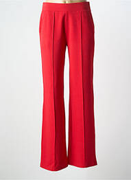 Pantalon drept talie elastică roșu YEST femme