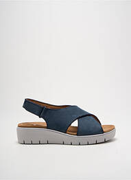 Sandale/pantofi decupați vârf deschis toc de 4 la 6 cm albastru CLARKS femeie