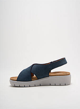 Sandale/pantofi decupați vârf deschis toc de 4 la 6 cm albastru CLARKS femeie