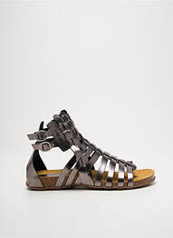 Spartane țesătură satinată toc plat până la 3 cm argintiu KICKERS femme