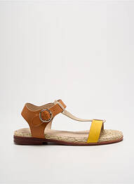 Sandale/pantofi decupați chiquet toc plat până la 3 cm galben ARMISTICE femme