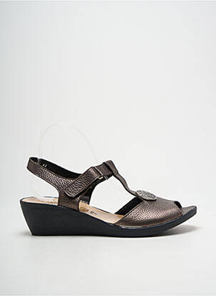 Sandale/Pantofi decupați maro HIRICA femeie