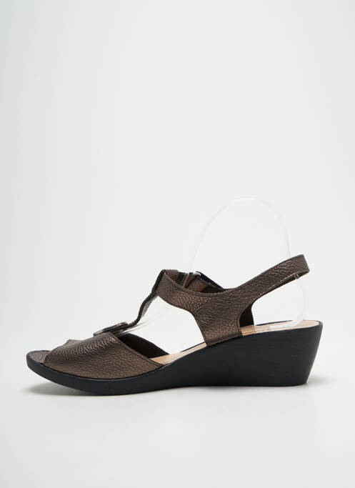 Sandale/Pantofi decupați maro HIRICA femeie