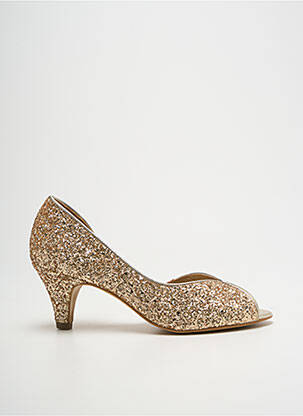 Pantofi cu toc auriu QOO TUM femeie