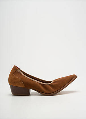 Pantofi cu toc maro QOO TUM femeie
