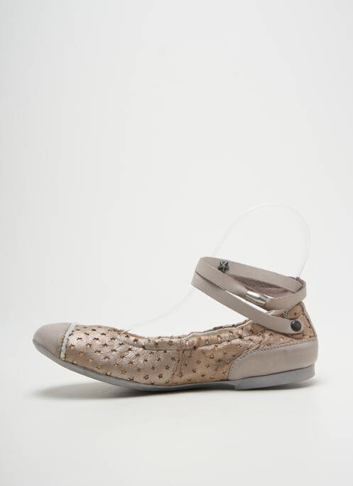 Balerine chiquet toc plat până la 3 cm gri IKKS femme