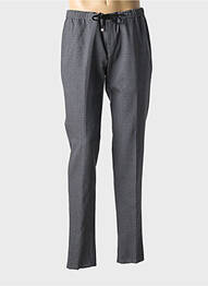 Pantalon slim țesătură poplin mărime normală gri LAB bărbat