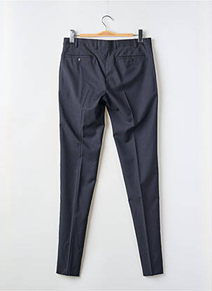 Pantalon slim țesătură poplin mărime normală negru LAB bărbat