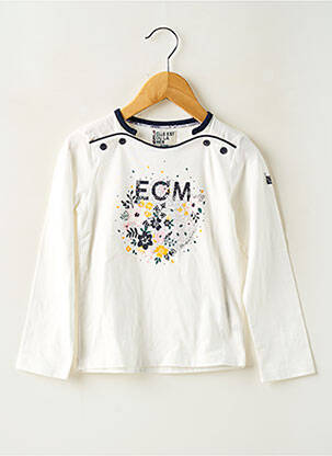 Tricou bej ELLE EST OU LA MER fată