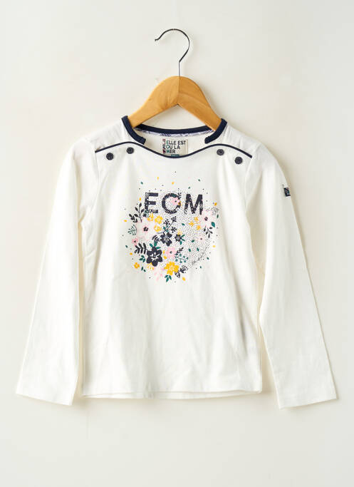 Tricou bej ELLE EST OU LA MER fată