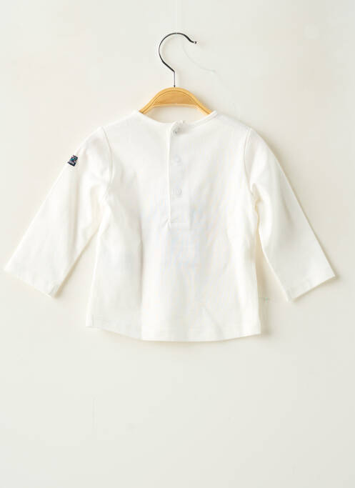 Tricou croială cambrată mâneci lungi bej ELLE EST OU LA MER fille