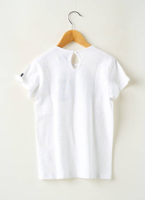 Tricou alb ELLE EST OU LA MER fată