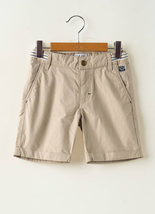 Bermudă bej ELLE EST OU LA MER fată