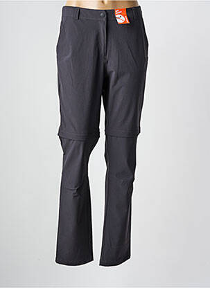 Pantalon drept țesătură poplin mărime normală gri LAFUMA femeie