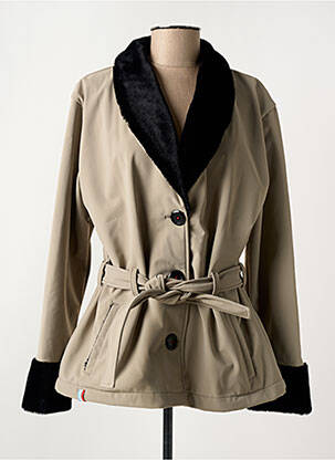 Palton scurt maro SKIDRESS femeie