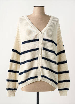 Vestă cu mâneci lungi bej ELLE EST OU LA MER femeie