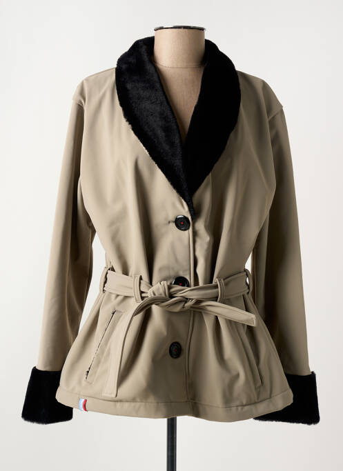 Palton scurt maro SKIDRESS femeie