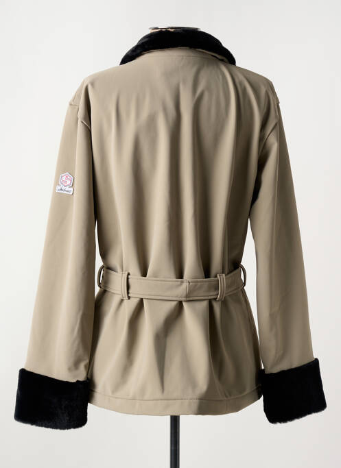 Palton scurt maro SKIDRESS femeie