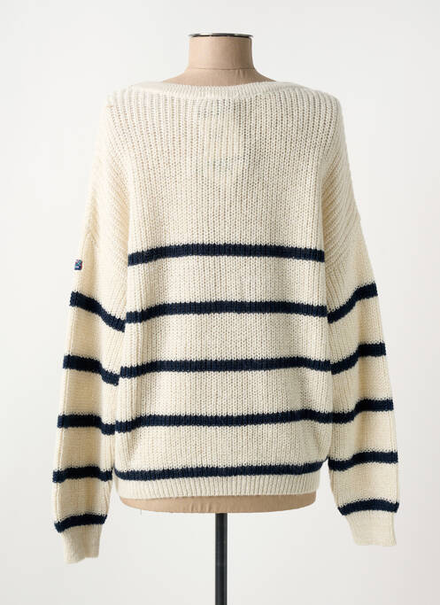 Vestă cu mâneci lungi bej ELLE EST OU LA MER femeie