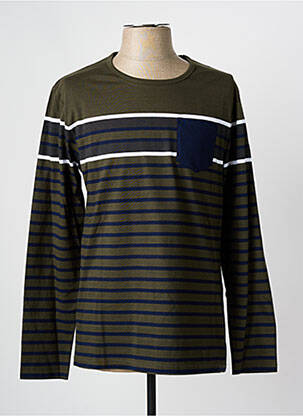 Tricou verde ELLE EST OU LA MER bărbat