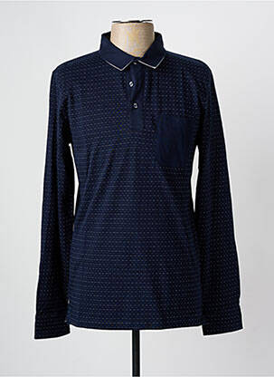 Polo albastru ELLE EST OU LA MER bărbat