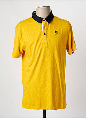 Polo galben ELLE EST OU LA MER bărbat