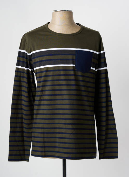 Tricou verde ELLE EST OU LA MER bărbat