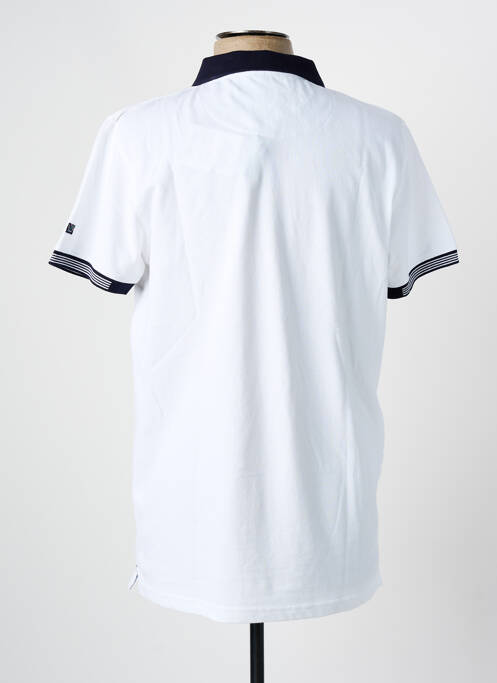 Polo alb ELLE EST OU LA MER bărbat