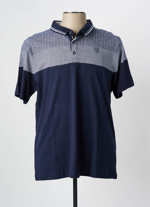 Polo albastru ELLE EST OU LA MER bărbat