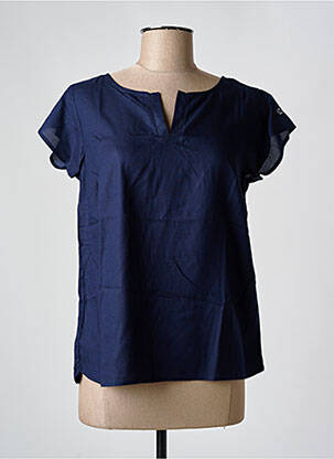 Top albastru ELLE EST OU LA MER femeie