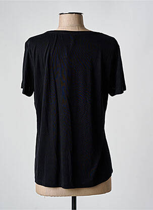 Tricou elasticitate mâneci scurte negru SUN VALLEY femeie