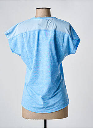 Tricou guler în v mâneci scurte albastru LAFUMA femeie