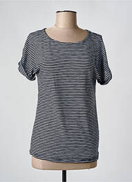 Tricou croială dreaptă mâneci scurte negru LUHTA femme