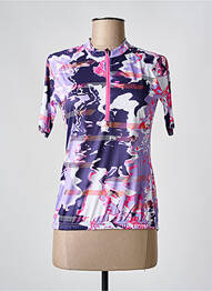 Tricou imprimeu fantezie mâneci scurte violet RUKKA femme