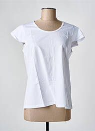 Tricou elasticitate mâneci scurte alb LUHTA femme