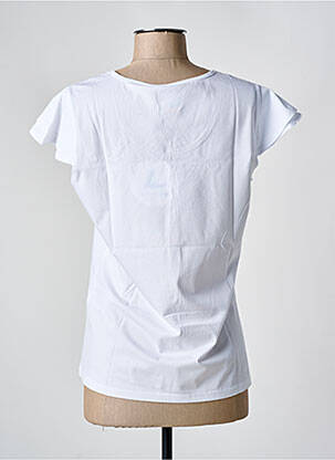 Tricou elasticitate mâneci scurte alb LUHTA femeie