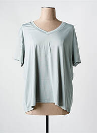 Tricou mâneci trei sferturi mâneci scurte verde LUHTA femme