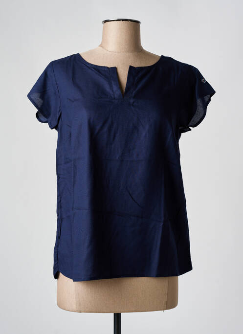 Top albastru ELLE EST OU LA MER femeie