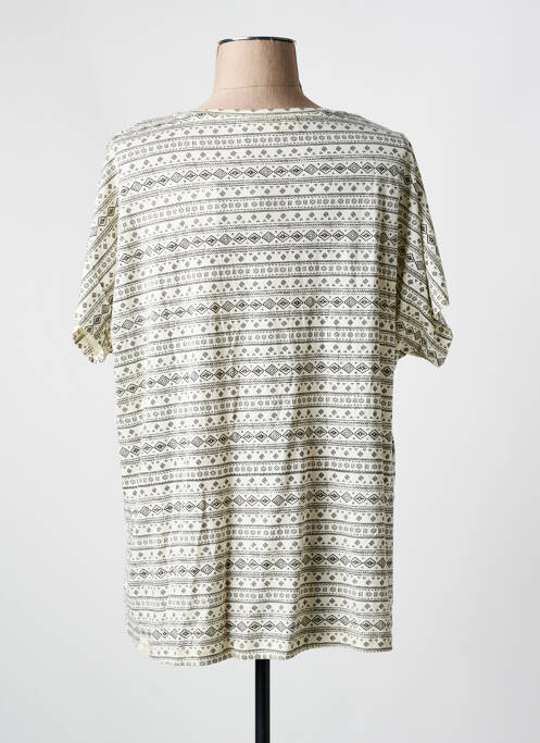 Tricou imprimeu fantezie mâneci scurte bej RAGWEAR femme