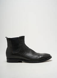 Botine/ghete țesătură satinată toc mic gri BUTTERO homme