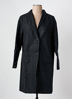 Palton lung gri ARELINE femeie