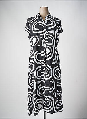 Rochie lungă negru AZAY femeie