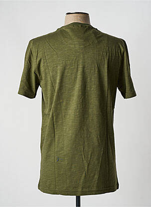 Tricou croială dreaptă mâneci scurte verde CAPTEN bărbat