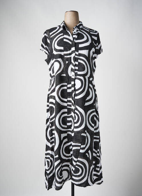 Rochie lungă negru AZAY femeie