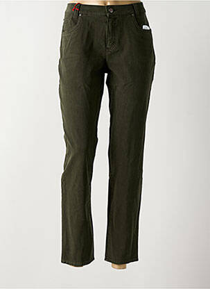 Blugi cu croială slim verde ANNA MONTANA femeie