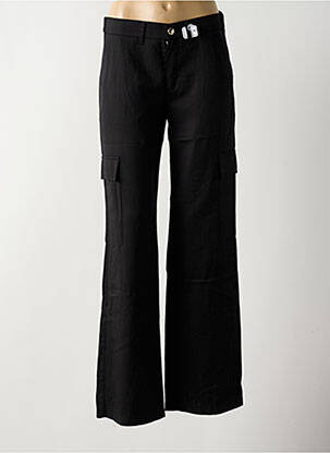 Pantalon cargo talie înaltă talie înaltă negru ANNA MONTANA femeie